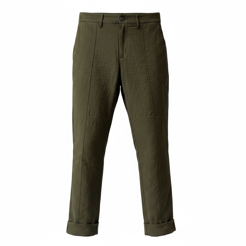 A New Day - Tapered Cuffed Pants Women’s Size 4 Olive Green Elastic Waist 28x27